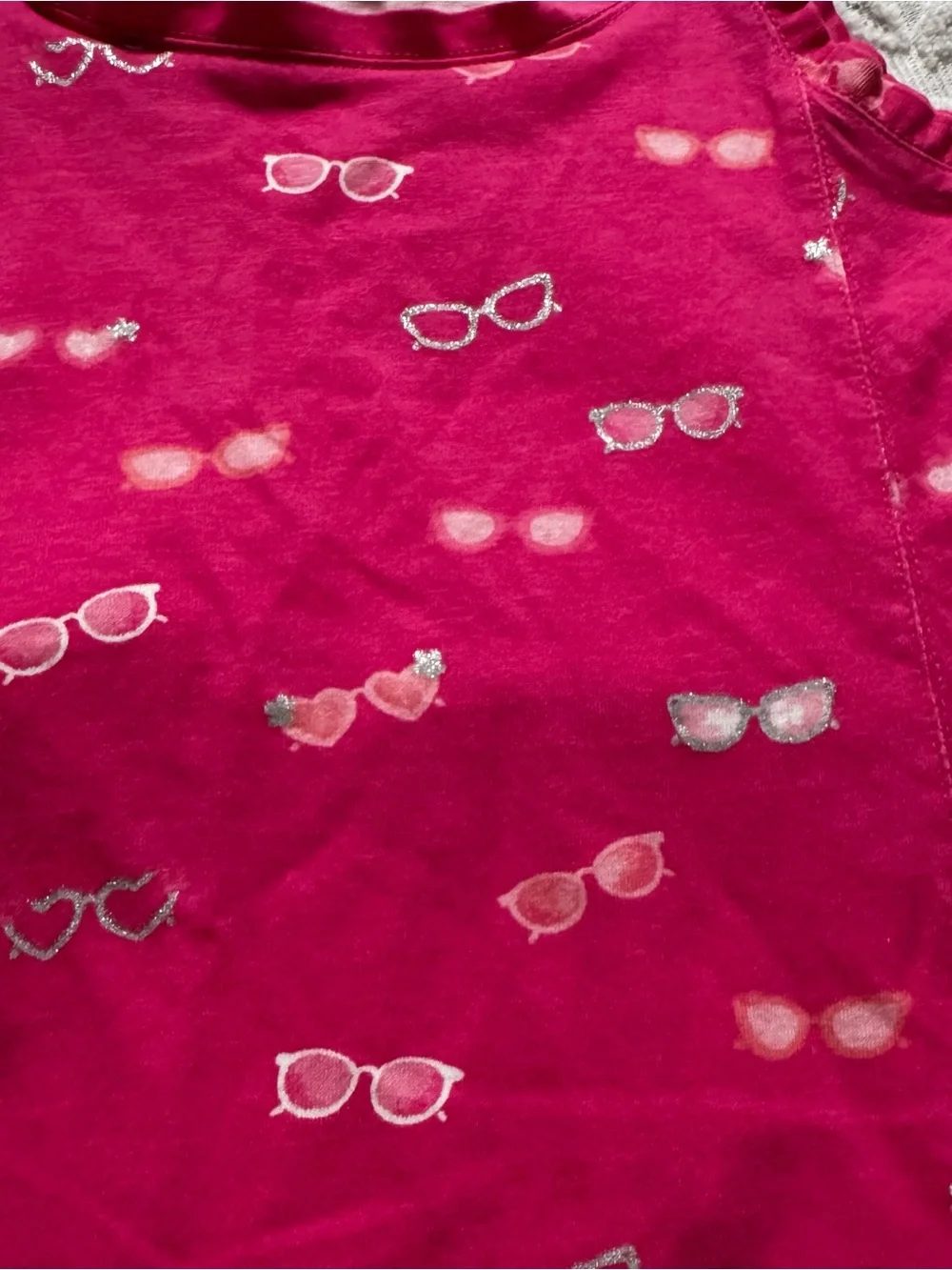 Gymboree Hot Pink Tank Top with Sunglasses Motif